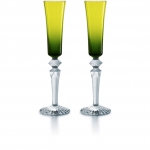Mille Nuits Green Flutissimo Set of Two 11.4\ Height

5.7 Ounces